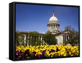 State Capitol Building, Oklahoma City, Oklahoma, United States of America, North America-Richard Cummins-Framed Stretched Canvas