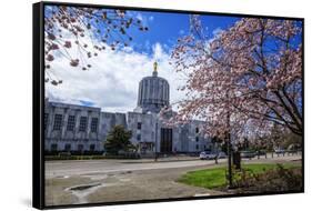 State Capitol Building, Salem, Oregon, USA-Rick A^ Brown-Framed Stretched Canvas