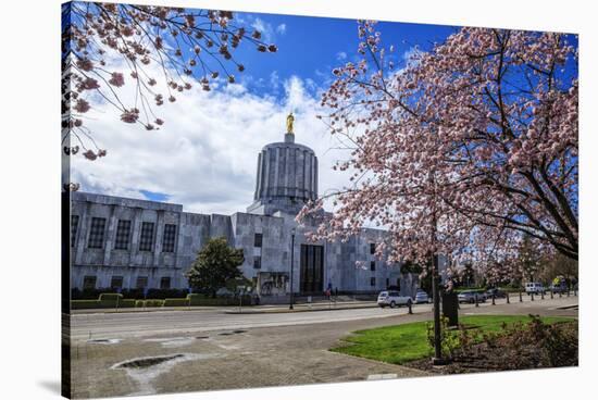 State Capitol Building, Salem, Oregon, USA-Rick A^ Brown-Stretched Canvas