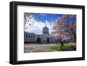 State Capitol Building, Salem, Oregon, USA-Rick A^ Brown-Framed Photographic Print