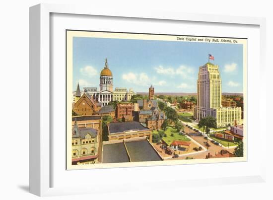 State Capitol, City Hall, Atlanta, Georgia-null-Framed Art Print