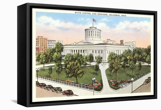 State Capitol, Columbus, Ohio-null-Framed Stretched Canvas