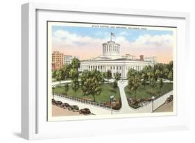 State Capitol, Columbus, Ohio-null-Framed Art Print