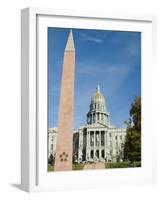 State Capitol, Denver, Colorado, USA-Ethel Davies-Framed Photographic Print