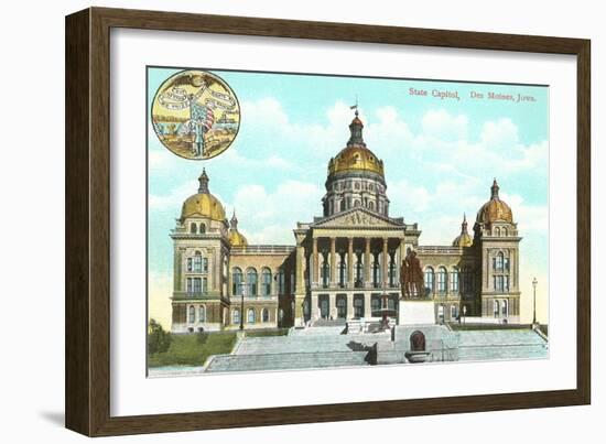 State Capitol, Des Moines, Iowa-null-Framed Art Print