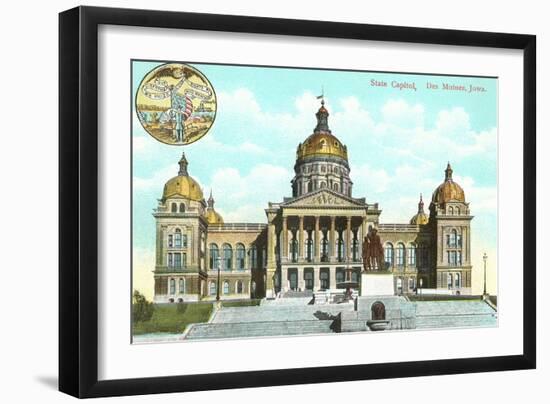 State Capitol, Des Moines, Iowa-null-Framed Art Print