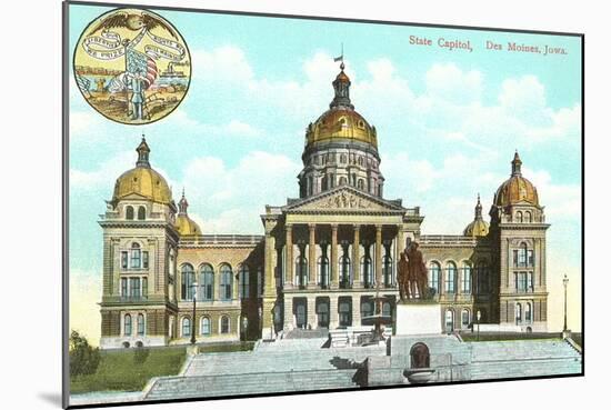 State Capitol, Des Moines, Iowa-null-Mounted Art Print