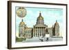 State Capitol, Des Moines, Iowa-null-Framed Art Print