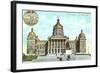 State Capitol, Des Moines, Iowa-null-Framed Art Print