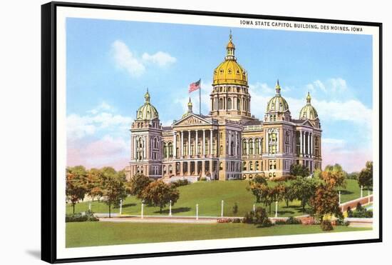 State Capitol, Des Moines, Iowa-null-Framed Stretched Canvas