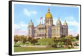 State Capitol, Des Moines, Iowa-null-Framed Stretched Canvas