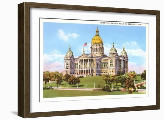 State Capitol, Des Moines, Iowa-null-Framed Art Print