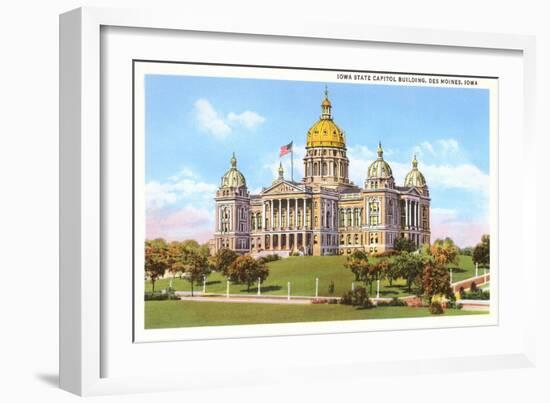 State Capitol, Des Moines, Iowa-null-Framed Art Print