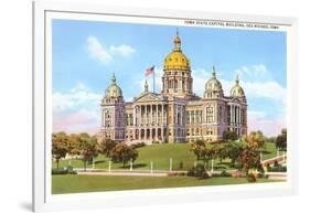 State Capitol, Des Moines, Iowa-null-Framed Art Print