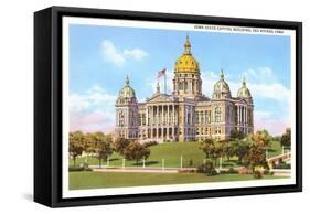 State Capitol, Des Moines, Iowa-null-Framed Stretched Canvas