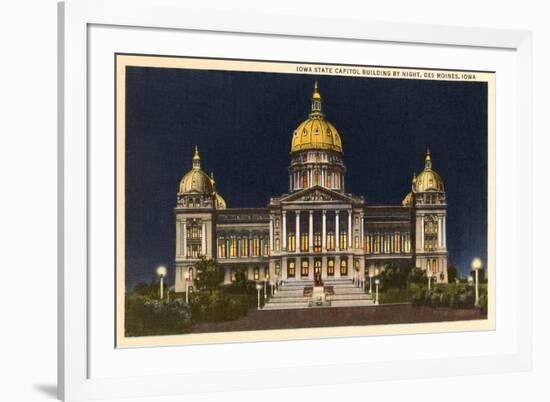 State Capitol, Des Moines, Iowa-null-Framed Premium Giclee Print