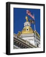 State Capitol Dome, Concord, New Hampshire, New England, United States of America, North America-Richard Cummins-Framed Photographic Print