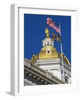 State Capitol Dome, Concord, New Hampshire, New England, United States of America, North America-Richard Cummins-Framed Photographic Print