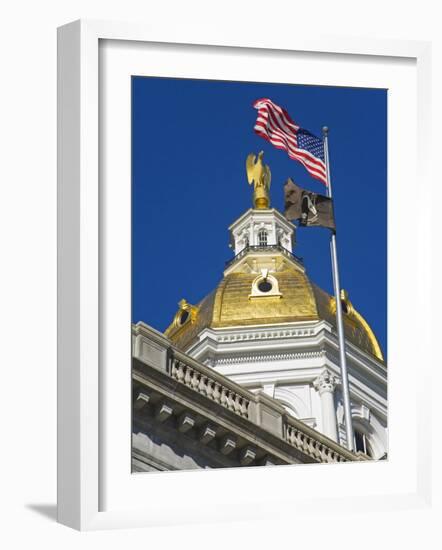 State Capitol Dome, Concord, New Hampshire, New England, United States of America, North America-Richard Cummins-Framed Photographic Print