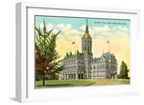 State Capitol, Hartford, Connecticut-null-Framed Art Print