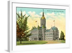State Capitol, Hartford, Connecticut-null-Framed Art Print