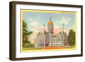 State Capitol, Hartford, Connecticut-null-Framed Art Print