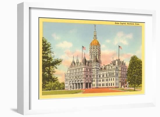 State Capitol, Hartford, Connecticut-null-Framed Art Print