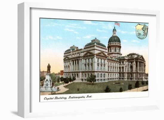 State Capitol, Indianapolis, Indiana-null-Framed Art Print