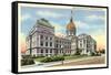 State Capitol, Indianapolis, Indiana-null-Framed Stretched Canvas