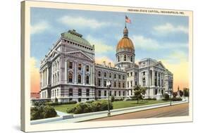 State Capitol, Indianapolis, Indiana-null-Stretched Canvas
