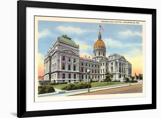 State Capitol, Indianapolis, Indiana-null-Framed Art Print