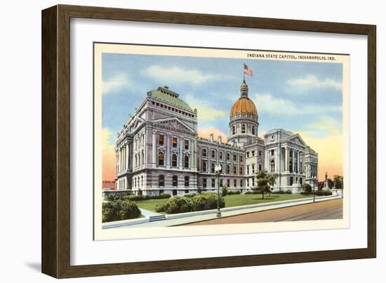 State Capitol, Indianapolis, Indiana-null-Framed Art Print