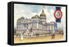 State Capitol, Indianapolis-null-Framed Stretched Canvas