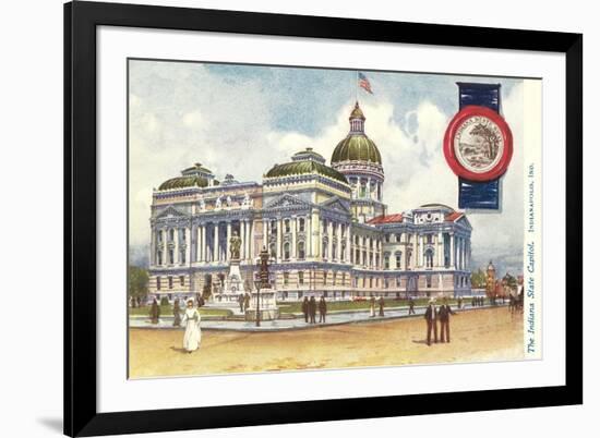 State Capitol, Indianapolis-null-Framed Art Print