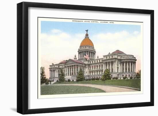 State Capitol, Jackson, Mississippi-null-Framed Art Print