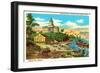 State Capitol, Jefferson City Historical View-null-Framed Art Print