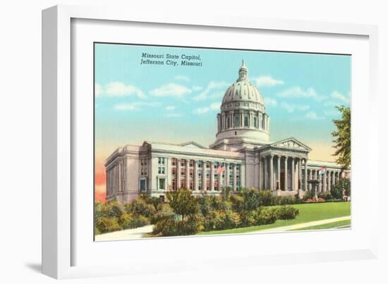 State Capitol, Jefferson City, Missouri-null-Framed Art Print