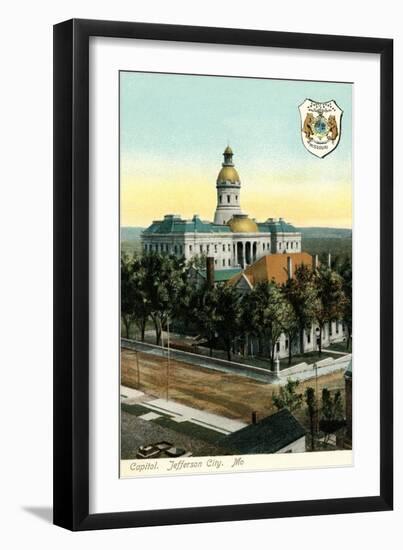 State Capitol, Jefferson City, Missouri-null-Framed Art Print