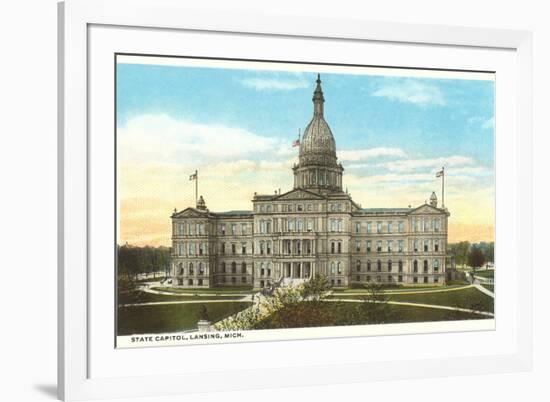 State Capitol, Lansing, Michigan-null-Framed Premium Giclee Print