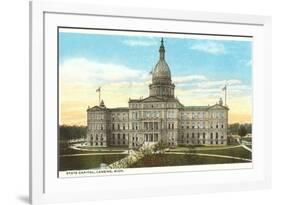 State Capitol, Lansing, Michigan-null-Framed Premium Giclee Print