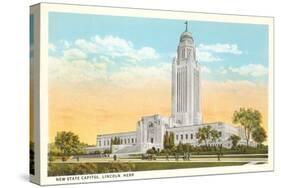 State Capitol, Lincoln, Nebraska-null-Stretched Canvas