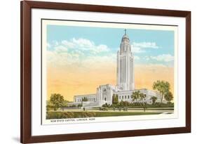 State Capitol, Lincoln, Nebraska-null-Framed Premium Giclee Print