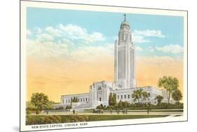 State Capitol, Lincoln, Nebraska-null-Mounted Premium Giclee Print