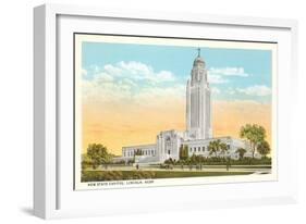 State Capitol, Lincoln, Nebraska-null-Framed Art Print