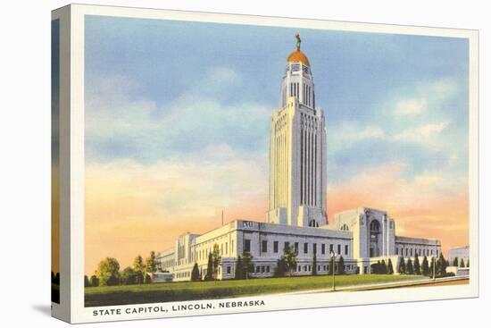 State Capitol, Lincoln, Nebraska-null-Stretched Canvas