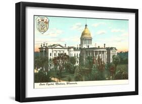 State Capitol, Madison, Wisconsin-null-Framed Art Print