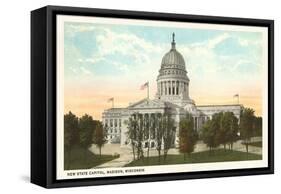 State Capitol, Madison, Wisconsin-null-Framed Stretched Canvas