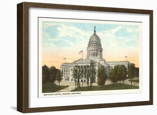 State Capitol, Madison, Wisconsin-null-Framed Art Print