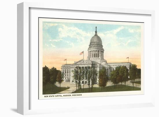 State Capitol, Madison, Wisconsin-null-Framed Art Print