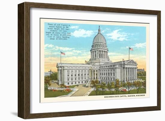 State Capitol, Madison, Wisconsin-null-Framed Art Print